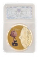 24kt Gold Foil Medallion -  Peanuts Series - Snoop