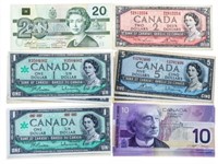 Collection of Bank of Canada Notes - Graded Identi