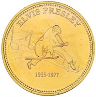 Elvis Presley - The King 24kt Gold Foil Medallion
