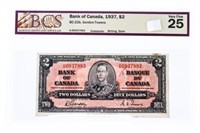 Bank of Canada 1937, $2 VF25