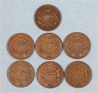 (7) Two-Cent Pieces
