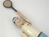 Vintage Tennis Player Whirlygig