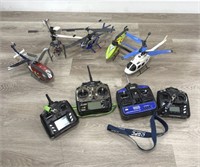 Group of remote control helicopters