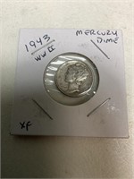 Mercury dime, 1943 WWII