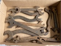 10- ANTIQUE WRENCHES