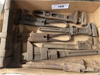 8- ANTIQUE WRENCHES