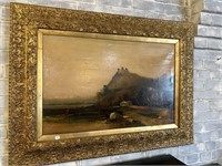 Antique signed oil painting