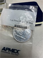1 ounce silver round Buffalo