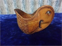 Carved Exotic Wood Cup or Shave Mug