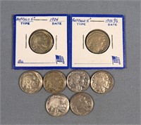 (8) Buffalo Nickels