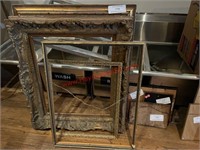 LOT - LARGER PICTURE FRAMES - NO GLASS
