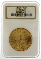 1924 MS62 Saint Gaudens $20.00 Gold Double Eagle