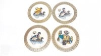(4) Falstaff Plates by Lakeside Industries