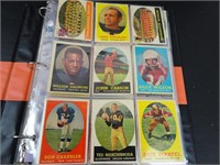 Binder of Vintage Football Cards
