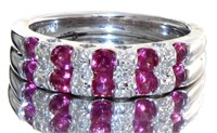 Quality Ruby & Diamond Designer Ring