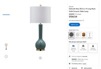 B424 30.5" Solid Ceramic Table Lamp