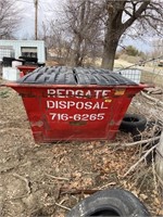 Large Red Dumpster