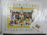 Large Super Bowl 31 Print Signed and Numbered