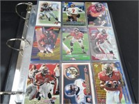 Binder of Assorted Football Cards With Inserts
