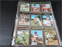 Binder of Vintage Baseball Cards