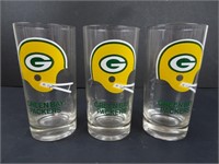 Set of Vintage Packers Glasses - 1960's?