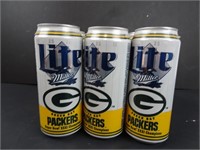 Unopened Green Bay Packers Beer Cans - Likely