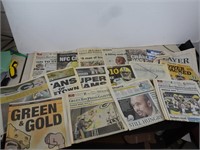 Large Assortment of Packers Newspapers