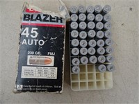 Ammunition - Blazer 45 Auto Rounds - Box of 38