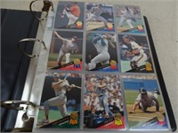 Binder of 1993 Leaf Baseball Cards