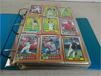 Binder of 1990 Topps Baseball Cards