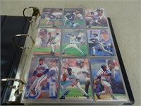 Binder of 1993 Fleer Baseball Cards