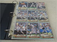 Binder of 1992 Fleer Ultra Baseball Cards