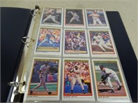 Binder of 1991 O-Pee-Chee Baseball Cards