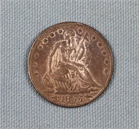 1855 Seated Liberty Half Dollar