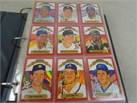 Binder of 1990 Donruss Baseball Cards