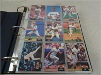 Binder of 1992 Topps Stadium Club Baseball Cards