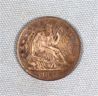 1857-O Seated Liberty Half Dollar