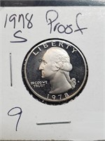 1978-S Clad Proof Washington Quarter