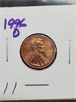 BU 1996-D Lincoln Penny
