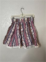 Vintage Taffeta Lined Floral Skirt