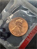 Uncirculated 1985-D Lincoln Penny In Mint Cello