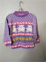 Vintage Youth Teddy Bear Knit Sweater