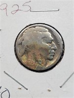 1925 Buffalo Nickel Acid Restored Date