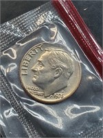 Uncirculated 1976-D Roosevelt Dime In Mint Cello
