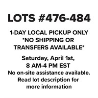 Lots 476-484 Located in Trenton GA - 1 DAY PICK UP
