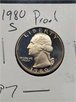 1980-S Clad Proof Washington Quarter