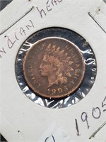 1905 Indian Head Penny Pitting