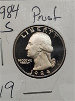 1984-S Clad Proof Washington Quarter