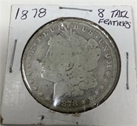 1878 Morgan Silver Dollar.