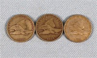(3) Flying Eagle Cents